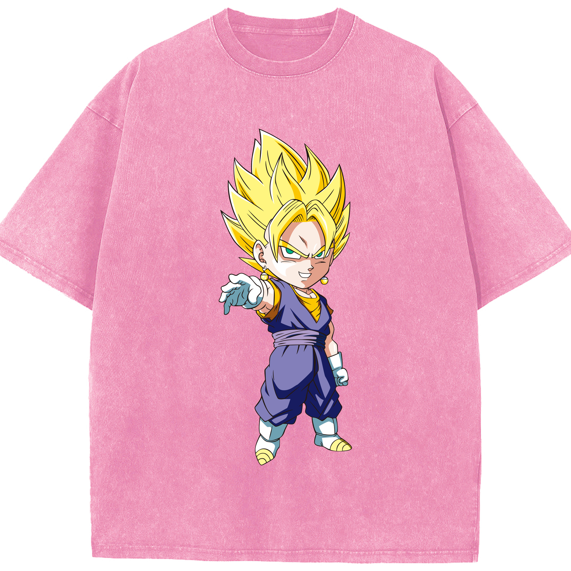 （画像用） ドラゴンボール ベジット DRAGON BALL Vegetto 綿100% ヴィンテージ風 半袖Tシャツ（フロントプリント）